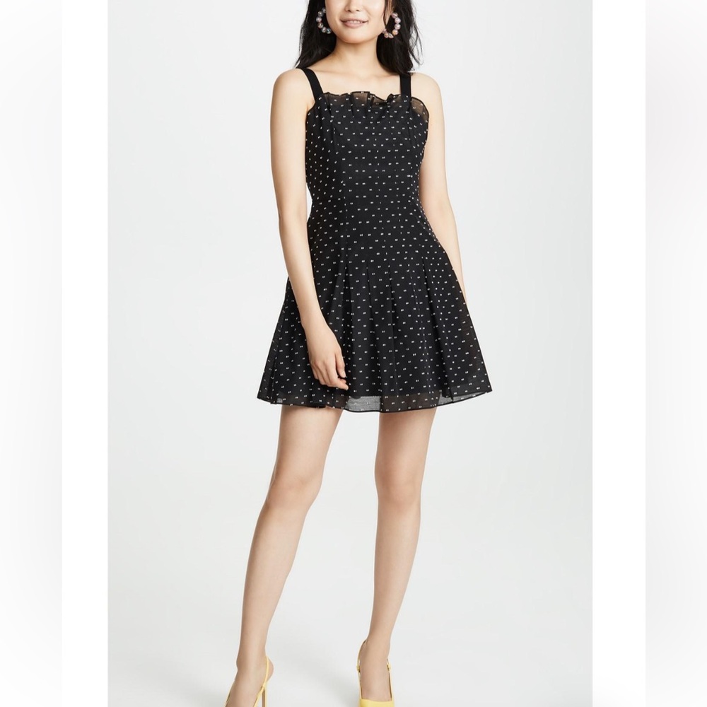 REBECCA TAYLOR‎ SLEEVELESS PLEATED DETAIL MINI DRESS